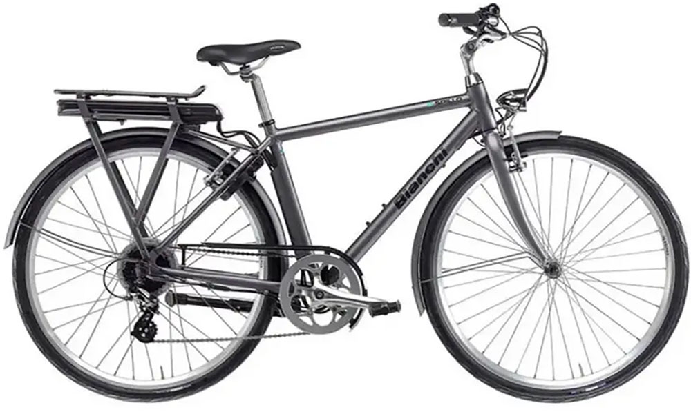 Фотография Велосипед BIANCHI E-bike E-Spillo Classic VB Altus 8s Metal/Black/Matt 47